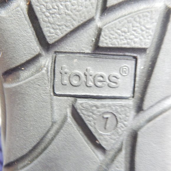 Totes Womens Black and White Snow Boots Lace Up Size 7M - Picture 14 of 14